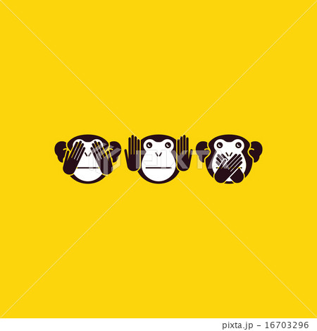 Monkey Vector Backgroundのイラスト素材