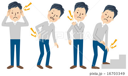 肩こり　頭痛　腰痛　関節痛 16703349