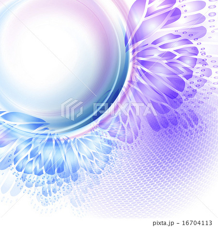Abstract wave blue purplr background with butterfly 16704113