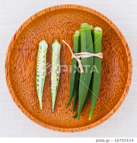 Lady 's Fingers or Okra . 16705414