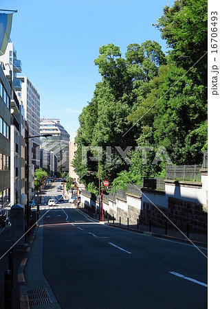 千代田区一番町英国大使館裏の写真素材