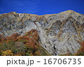 大山、剣ヶ峰の紅葉と飛行機 16706735