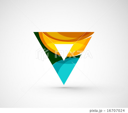 Abstract geometric company logo triangle, arrow 16707024