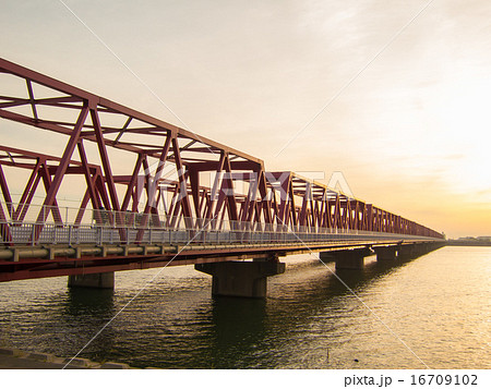 木曽川大橋の写真素材