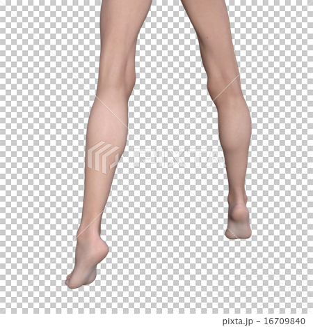 女性赤腳身體部分燙髮3DCG例證材料 女性赤腳身體部分燙髮3DCG例證材料 16709840