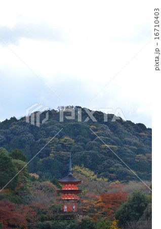 清水寺の「子安塔」（京都市東山区清水） 16710403