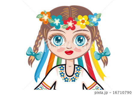 Doll in a national Ukrainian suit. Doll in a national Ukrainian suit. 16710790