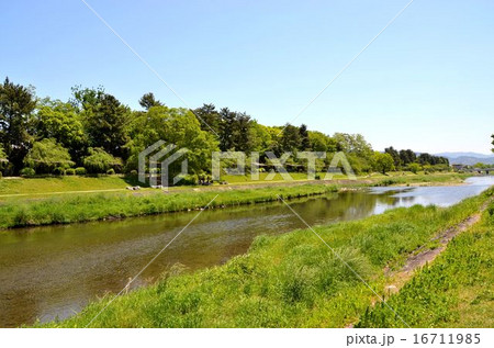 京都　賀茂川の風景 16711985