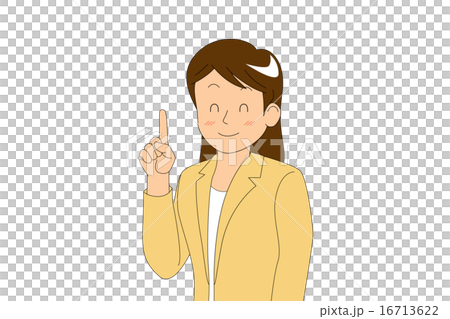 ロング　ポイント　黄色_笑顔目_口結び 16713622