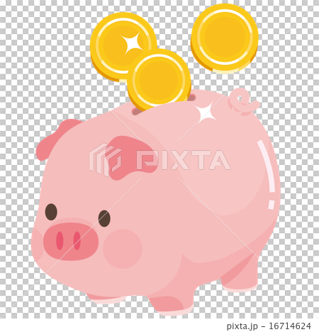 コインが入るぶたさん貯金箱 16714624