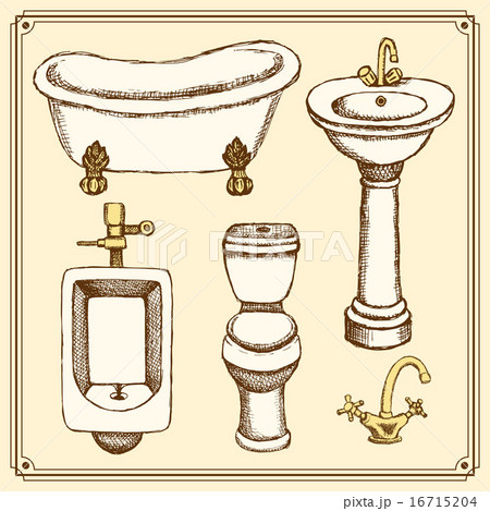 Sketch bathroom and toilet equipment Sketch bathroom and toilet equipment 16715204