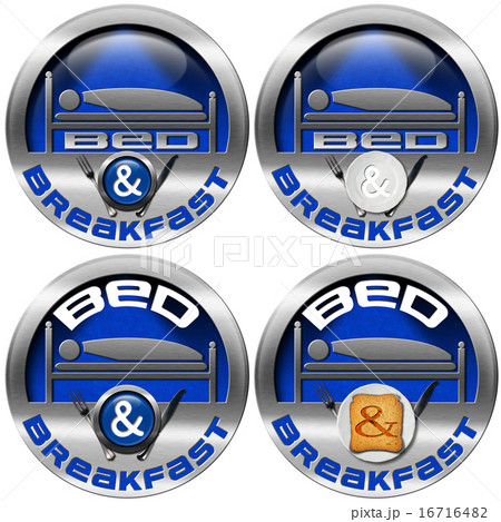 Bed and Breakfast - Metal Icons 16716482
