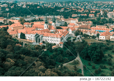 Aerial view of Strahov Monastery, Prague, Czechia Aerial view of Strahov Monastery, Prague, Czechia 16722192