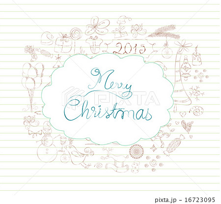 christmas scrapbook element 16723095