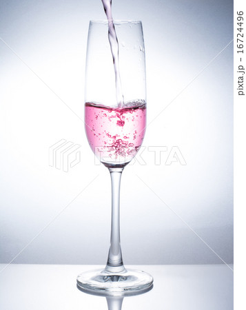 Wine glass with water. Wine glass with water. 16724496