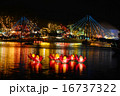 Wesak lanterns on bare lake at Colombo, Sri Lanka 16737322