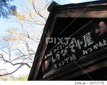 しらびそ小屋　看板 16737776