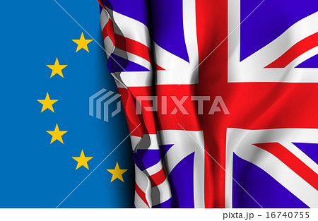 EU and UK flag 16740755