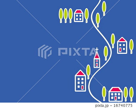 街並み　夏 16740775