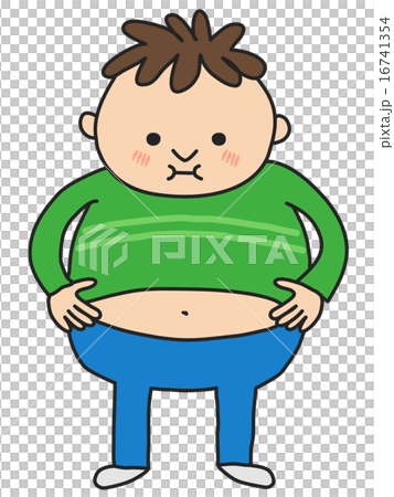 Obesity men - Stock Illustration [16741354] - PIXTA