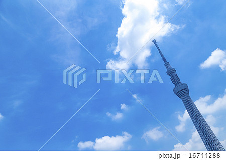 スカイツリー 東京スカイツリー 空 青空 コピースペース 観光地 日本一 日本 白い雲 観光 スカイツリー 東京スカイツリー 空 青空 コピースペース 観光地 日本一 日本 白い雲 観光 16744288