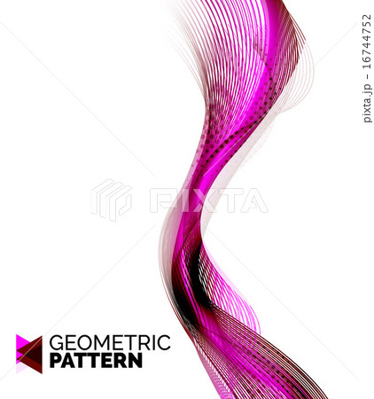 Color smoke wave on white - design element 16744752