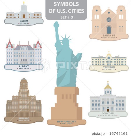 Symbols of US cities 16745161