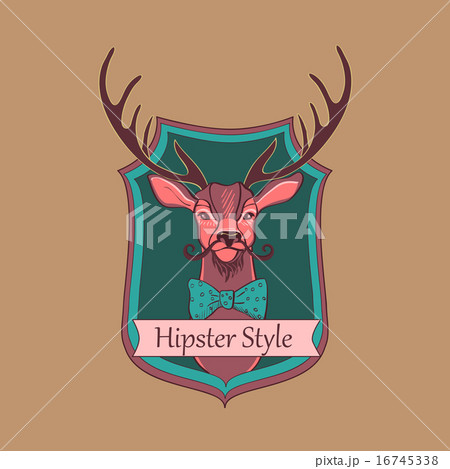Vector Hipster style logo 16745338