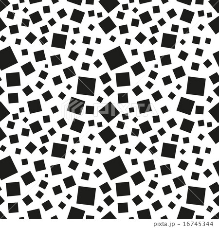 Abstract black squares seamless pattern 16745344