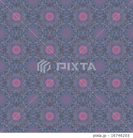 Mandala round geometric ornament seamless pattern. Circular oriental design template endless 16746203