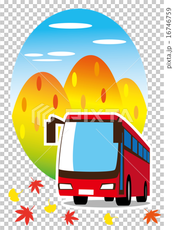 Fall sightseeing by bus - Stock Illustration [16746759] - PIXTA