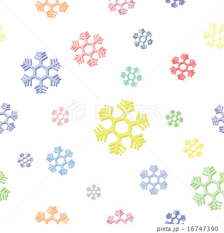 Seamless background of colorful snowflake Seamless background of colorful snowflake 16747390