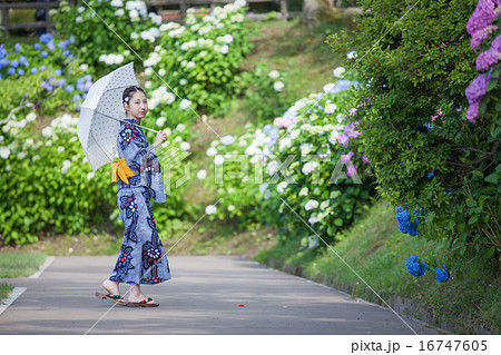 見返り美人の写真素材 16747605 Pixta