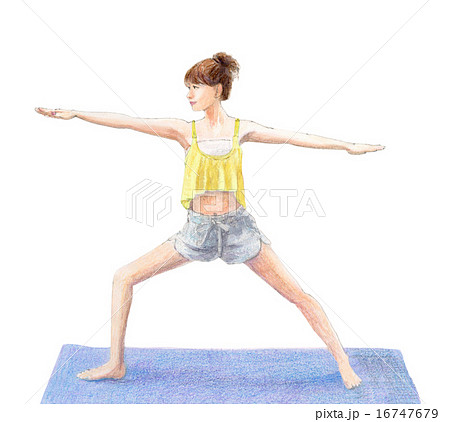 ヨガをする女性 16747679