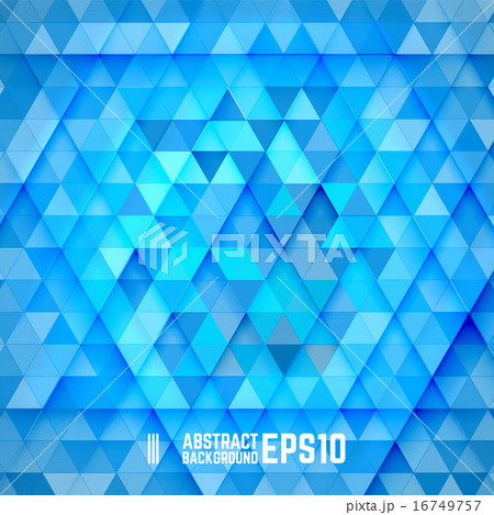 Blue abstract triangle background 16749757