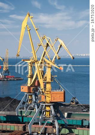 trade port and cranes trade port and cranes 16751020