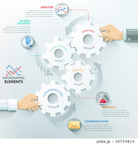 Modern infographic option template Modern infographic option template 16754814