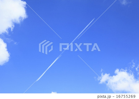 北海道 美瑛町 ヒコーキ雲 北海道 美瑛町 ヒコーキ雲 16755269