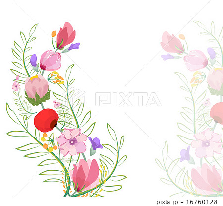 Color illustration of flowers in watercolor Color illustration of flowers in watercolor 16760128
