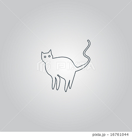 Evil Cat silhouette, vector Evil Cat silhouette, vector 16761044