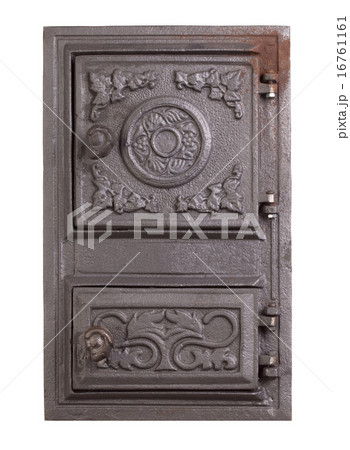 Cast iron door for furnaces. 16761161