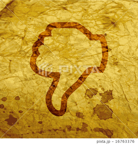 Dislike, Thumb down icon symbol Flat modern web de 16763376