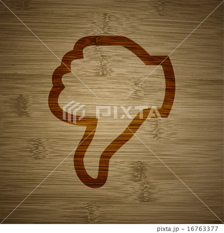 Dislike, Thumb down icon symbol Flat modern web de 16763377
