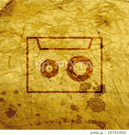 cassette icon symbol Flat modern web design with l 16763400