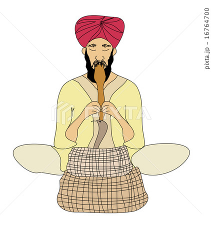 Cobra enchanter - doodle vector illustration 16764700
