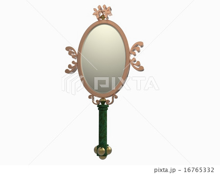 old hand mirror design on white background old hand mirror design on white background 16765332