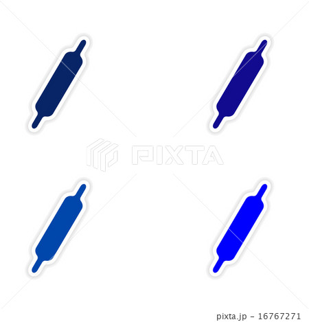 assembly realistic sticker design on paper rolling pin assembly realistic sticker design on paper rolling pin 16767271