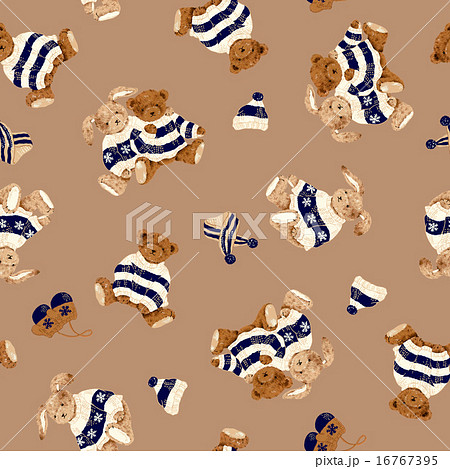 可愛いクマの柄 可愛いクマの柄 16767395