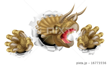Triceratops Dinosaur Claws Tearing 16773556