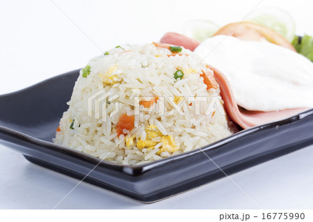 Fried Rice with Egg Ham and Sausage Fried Rice with Egg Ham and Sausage 16775990
